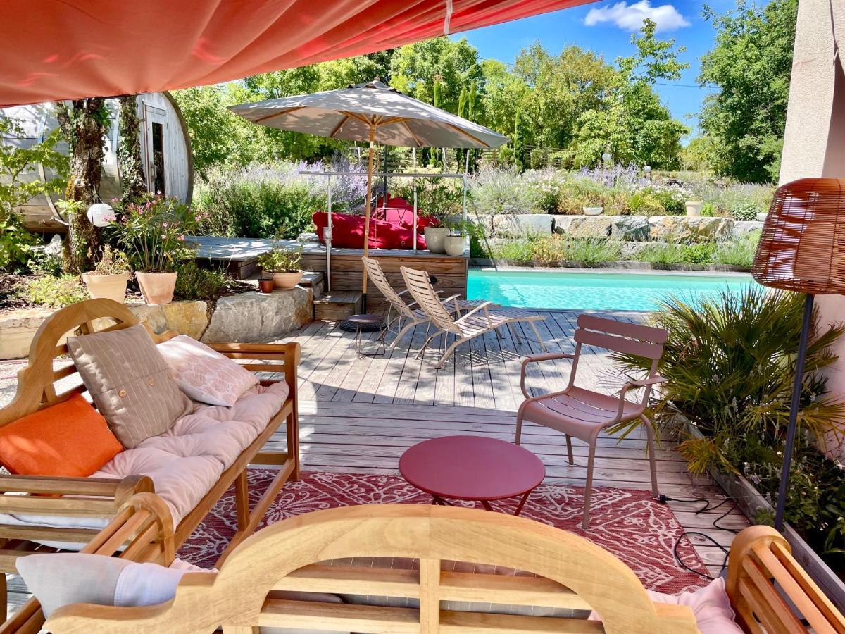Maison D'Hotes De Charme Le Clos De La Fontaine Piscine & Spa Labastide-Marnhac Eksteriør billede