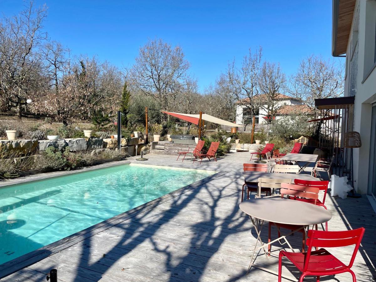 Maison D'Hotes De Charme Le Clos De La Fontaine Piscine & Spa Labastide-Marnhac Eksteriør billede